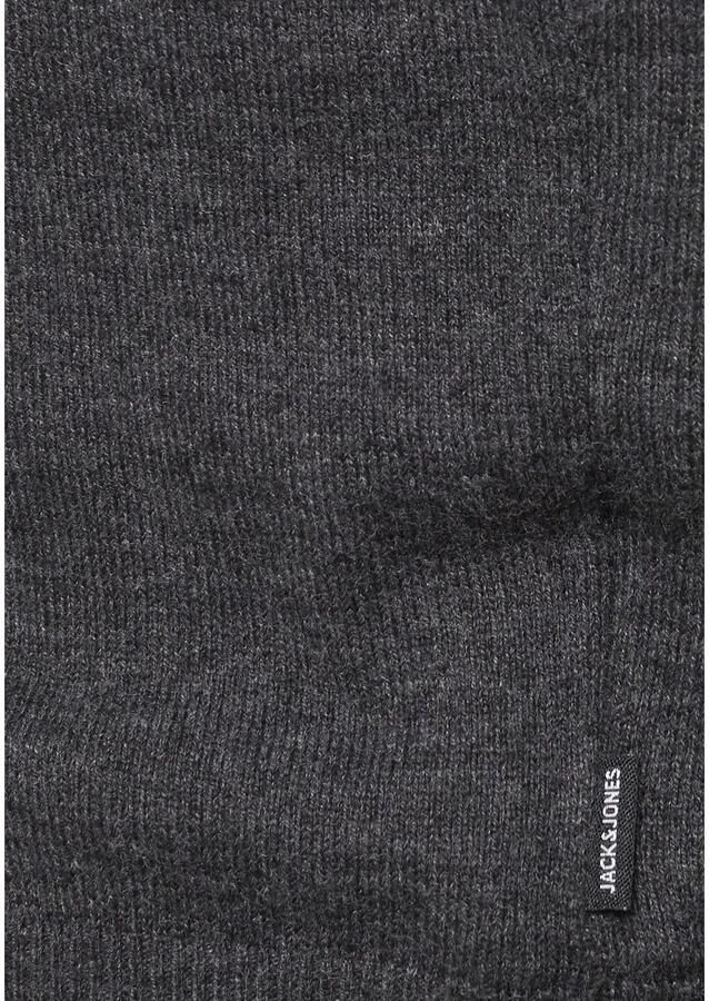 JACK & JONES ESSENTIALS fijngebreide coltrui JJEEMIL Dark Grey Melange - Foto 2