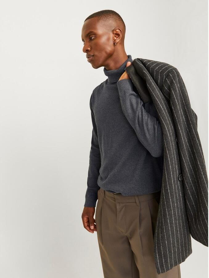 Jack & Jones Coltrui JJEBASIC met hoog draagcomfort effen modieus regular fit katoen rolkraag - Foto 3