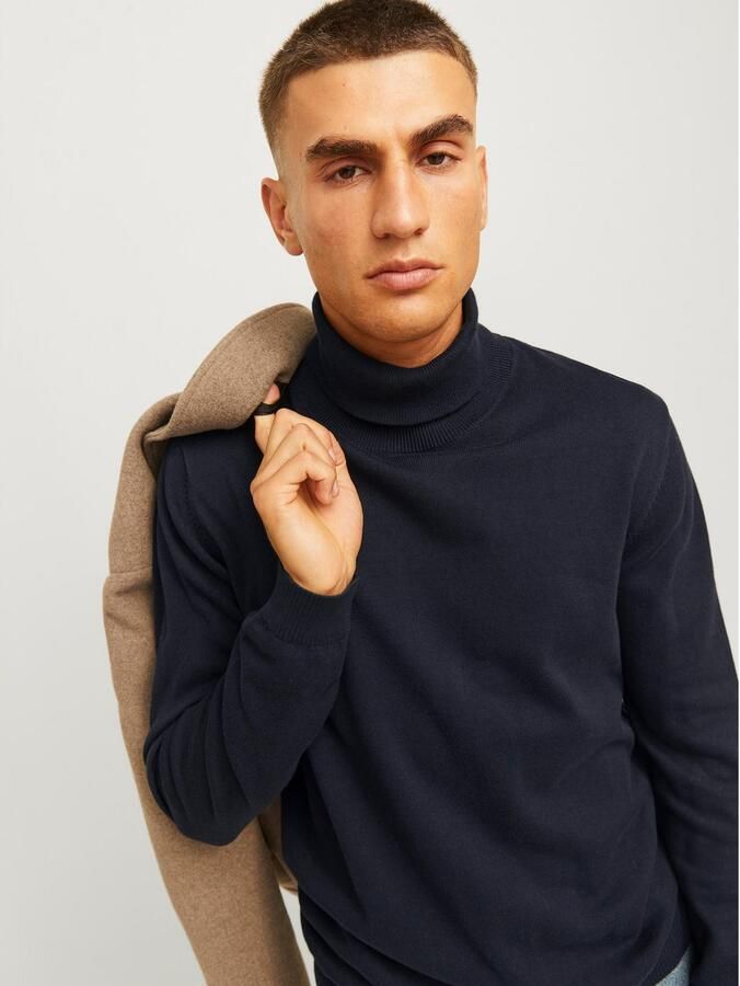 Jack & Jones Coltrui JJEBASIC met hoog draagcomfort effen modieus regular fit katoen rolkraag - Foto 3