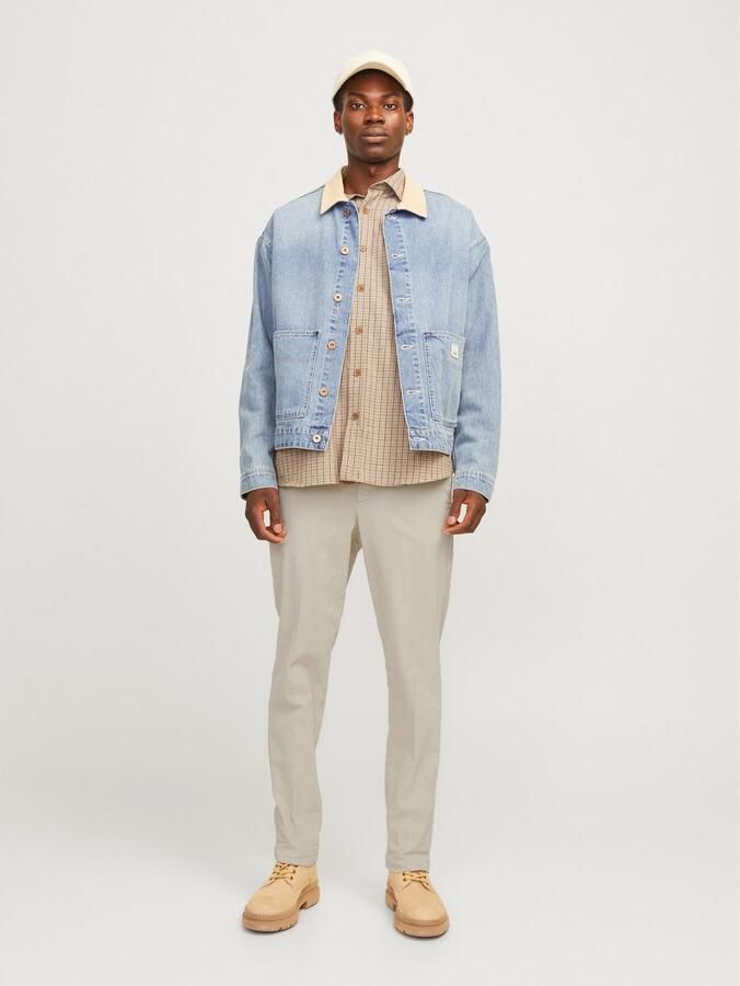 Jack & jones Tapered fit corduroy broek met steekzakken model 'CORDUROY' - Foto 4