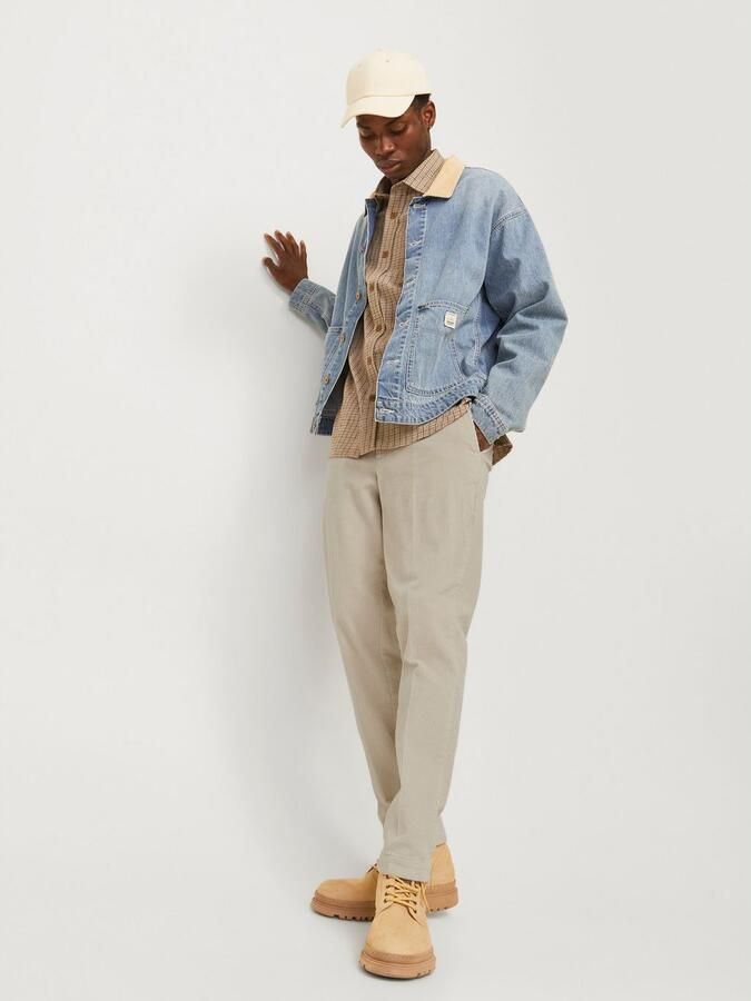 Jack & jones Tapered fit corduroy broek met steekzakken model 'CORDUROY' - Foto 5