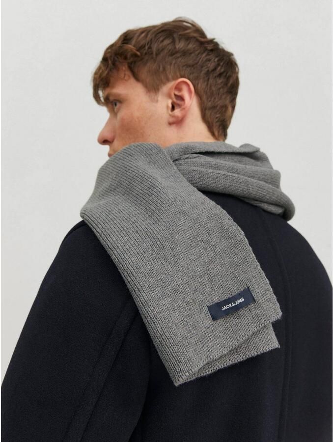 Jack & jones Gebreide Sjaal Stijlvol Ontwerp Grijs Heren - Foto 5