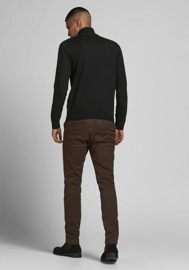 Jack & Jones Gebreide trui EMIL KNIT HALF ZIP met korte ritssluiting in troyer-look - Foto 5