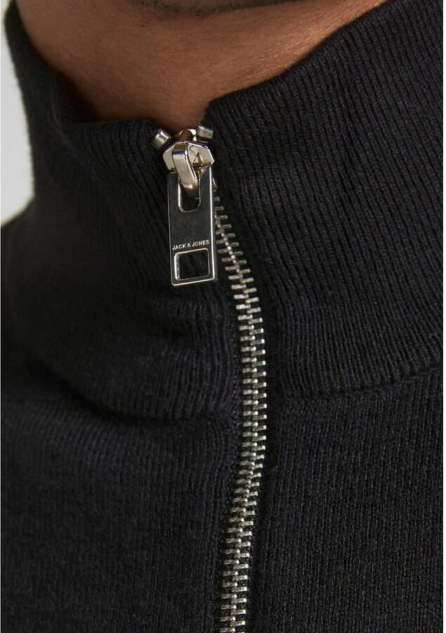 Jack & Jones Gebreide trui EMIL KNIT HALF ZIP met korte ritssluiting in troyer-look - Foto 3
