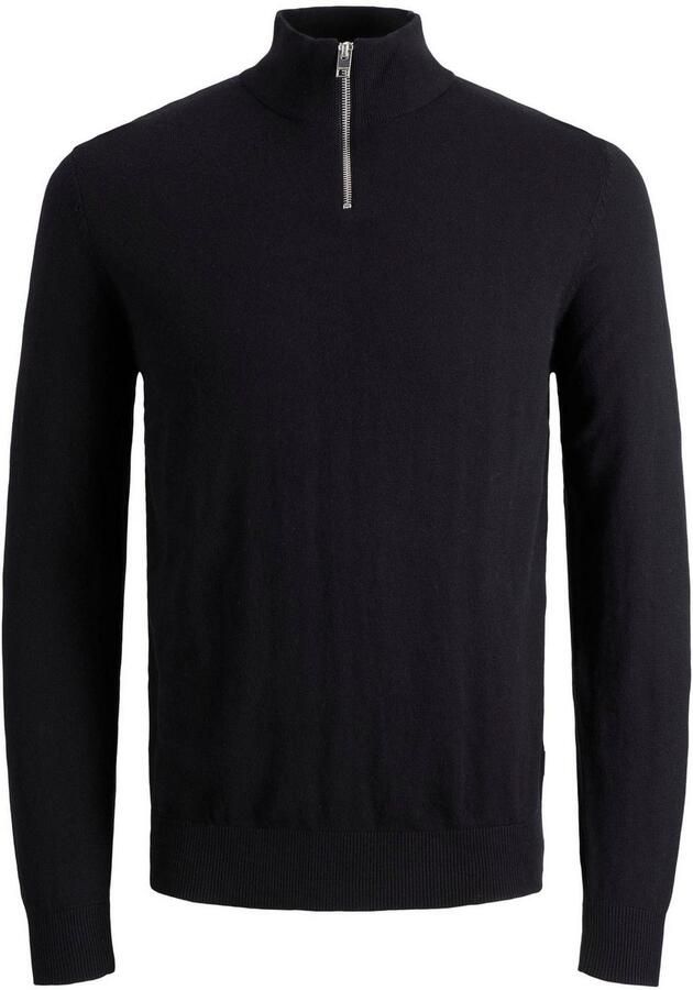 Jack & Jones Gebreide trui EMIL KNIT HALF ZIP met korte ritssluiting in troyer-look - Foto 8