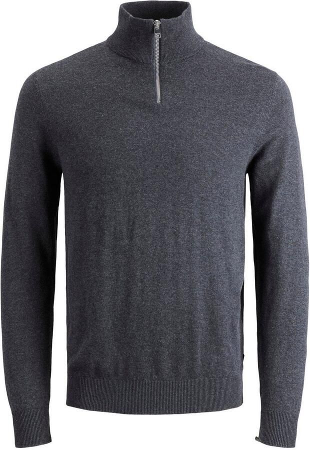Jack & Jones Gebreide trui EMIL KNIT HALF ZIP met korte ritssluiting in troyer-look - Foto 9