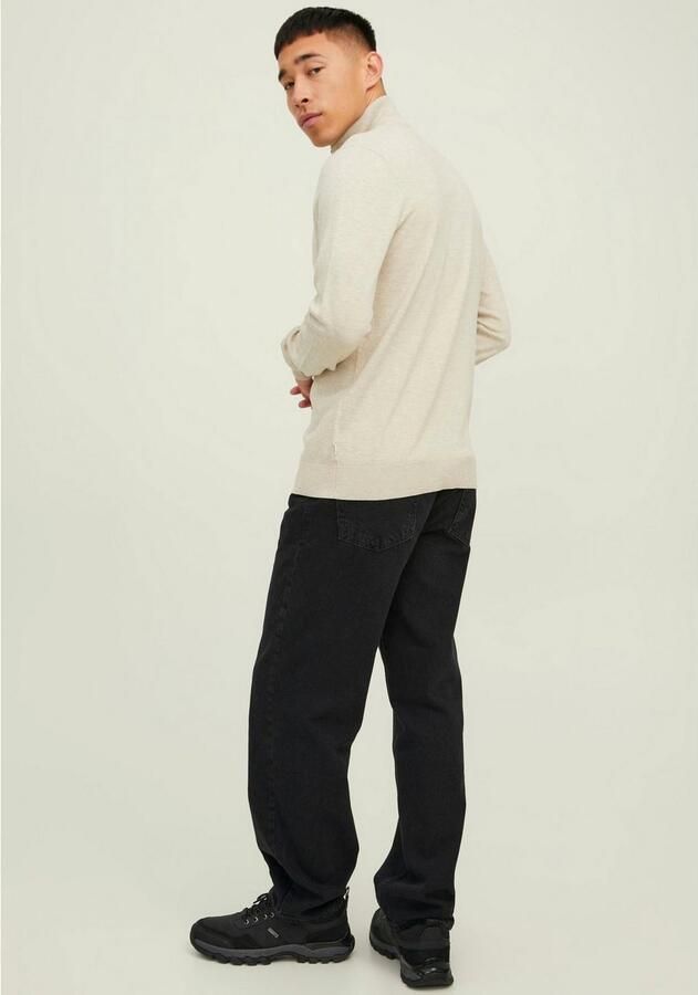 Jack & Jones Gebreide trui EMIL KNIT HALF ZIP met korte ritssluiting in troyer-look - Foto 8