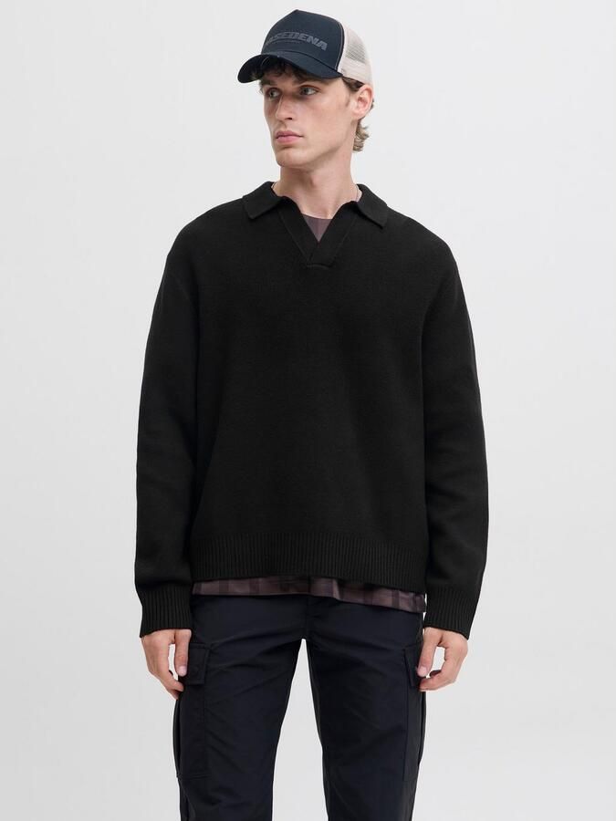 Jack & Jones Gebreide trui JCOCOVER KNIT SPLIT NECK POLO - Foto 5