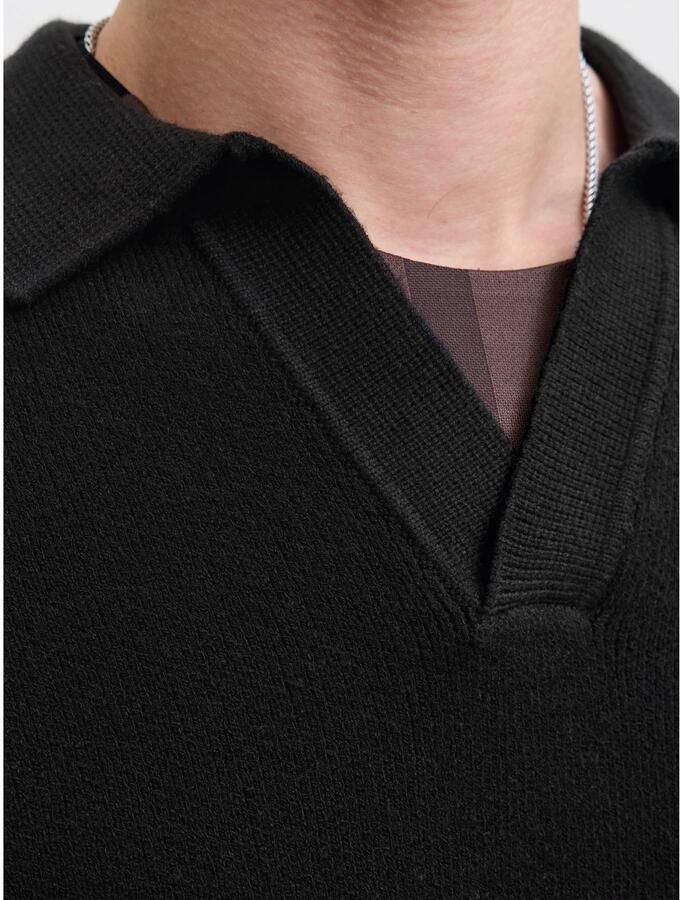 Jack & Jones Gebreide trui JCOCOVER KNIT SPLIT NECK POLO - Foto 3