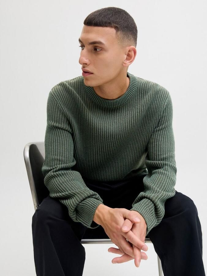 Jack & Jones Gebreide trui JJEDOVER KNIT CREW NECK SN - Foto 3