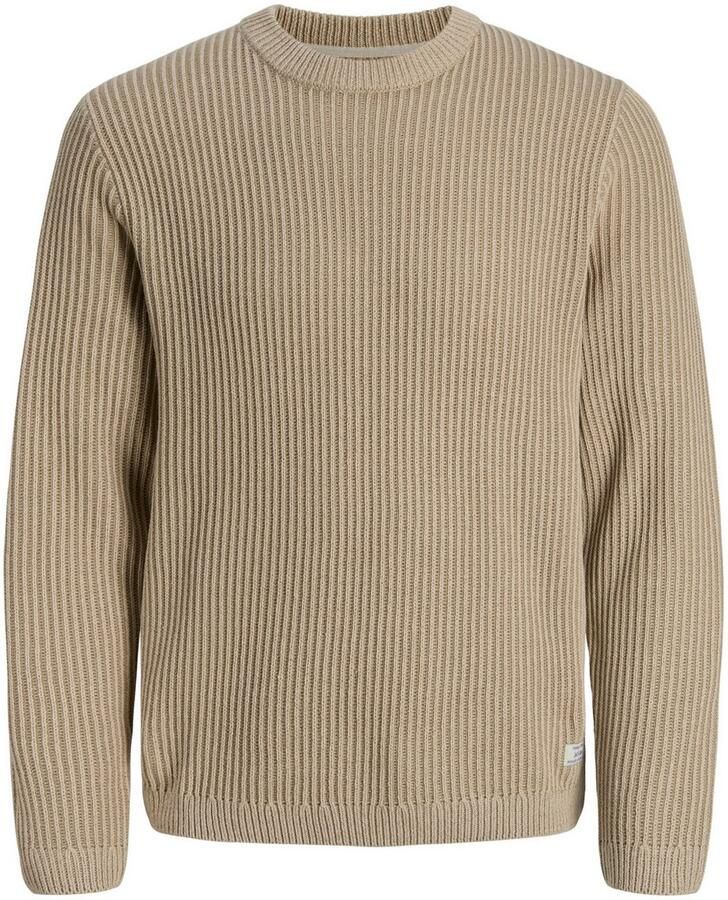 Jack & jones Gebreide pullover met ribboorden model 'DOVER'