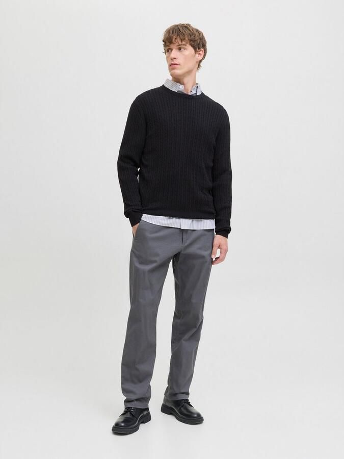 Jack & Jones Gebreide trui JJEEMIL KNIT CABLE CREW NECK NOOS - Foto 5