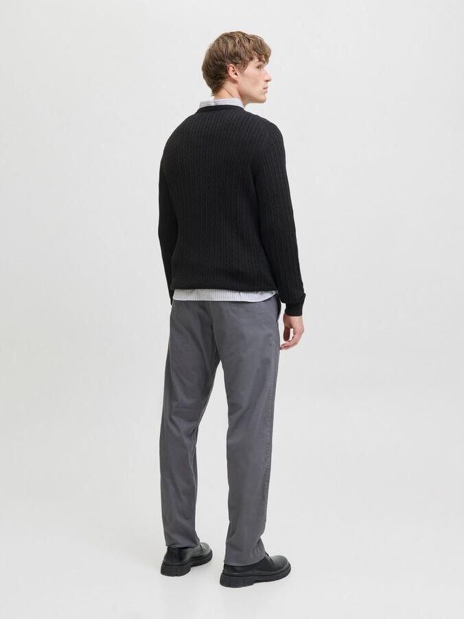 Jack & Jones Gebreide trui JJEEMIL KNIT CABLE CREW NECK NOOS - Foto 4