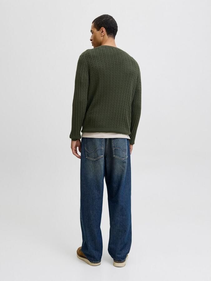 Jack & Jones Gebreide trui JJEEMIL KNIT CABLE CREW NECK NOOS - Foto 5