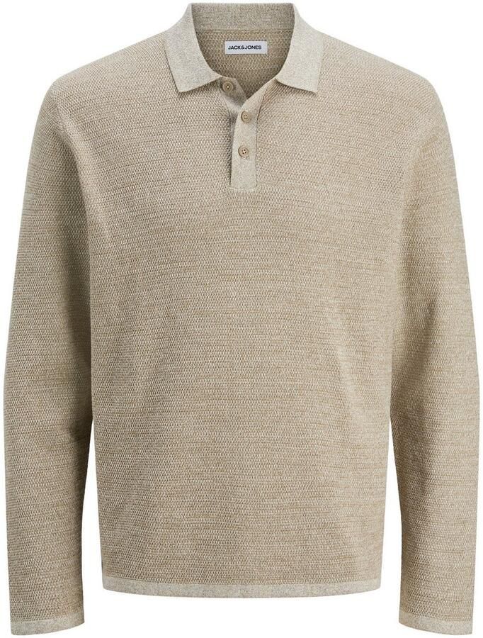 JACK & JONES ESSENTIALS gebreide trui met textuur grijsgroen - Foto 5