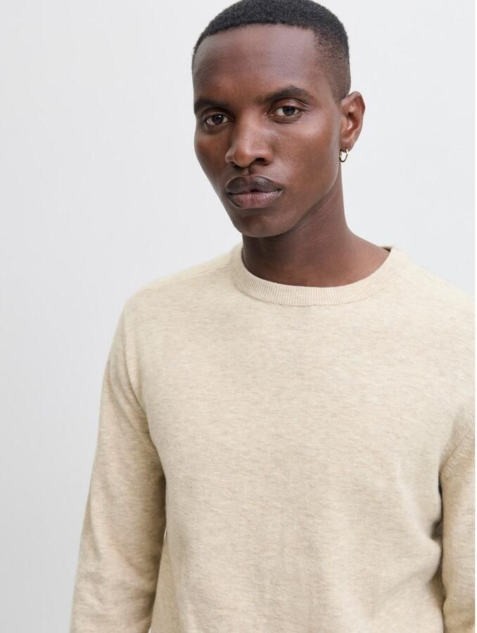 Jack & Jones Gebreide trui JJEPERFECT WOOL KNIT CREW NECK SN - Foto 4