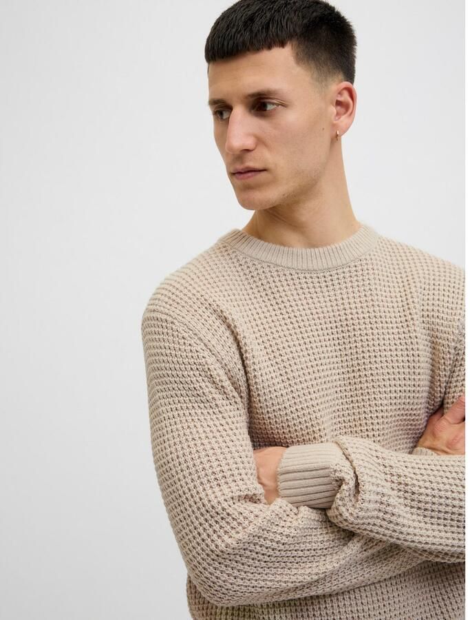 Jack & Jones Gebreide trui JJGLOBAL KNIT CREW NECK