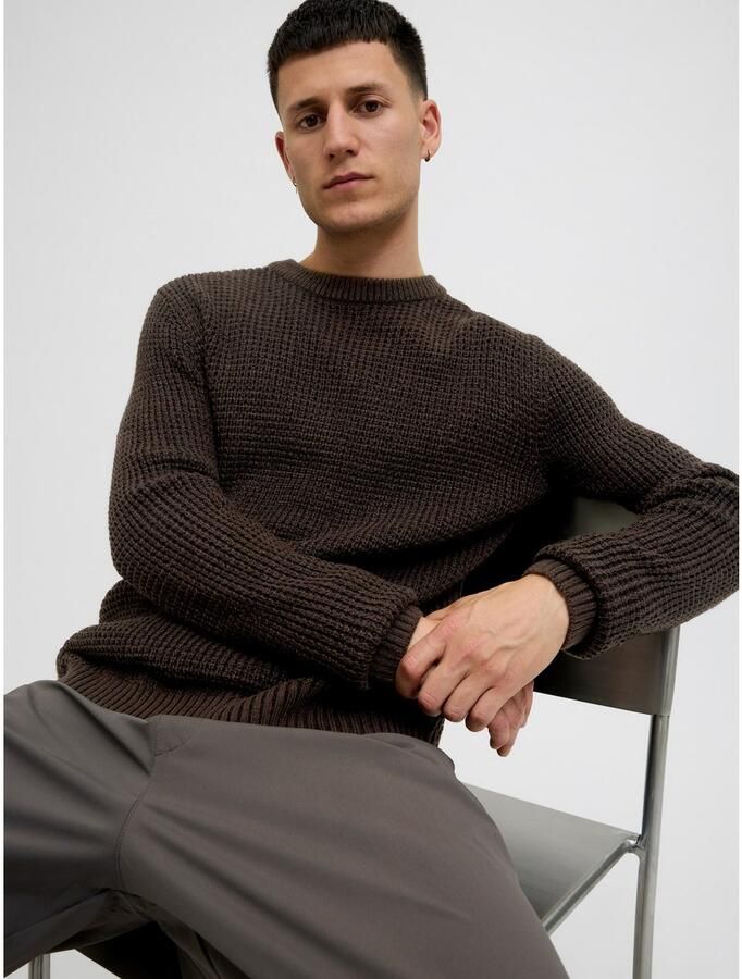 Jack & Jones Gebreide trui JJGLOBAL KNIT CREW NECK