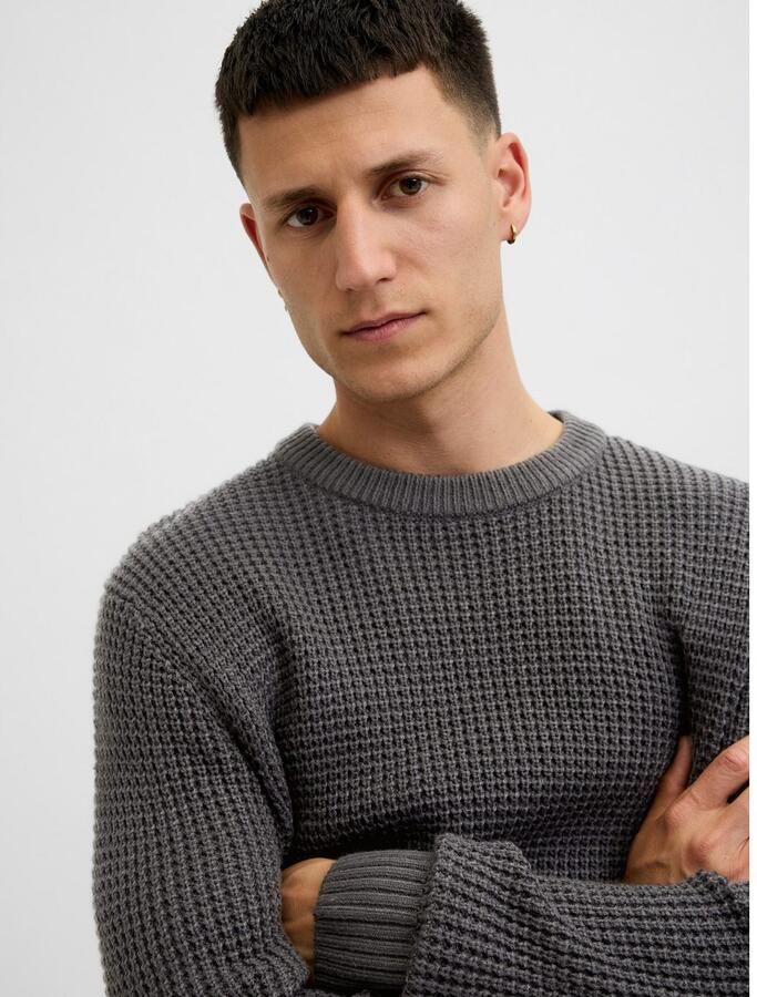Jack & Jones Gebreide trui JJGLOBAL KNIT CREW NECK