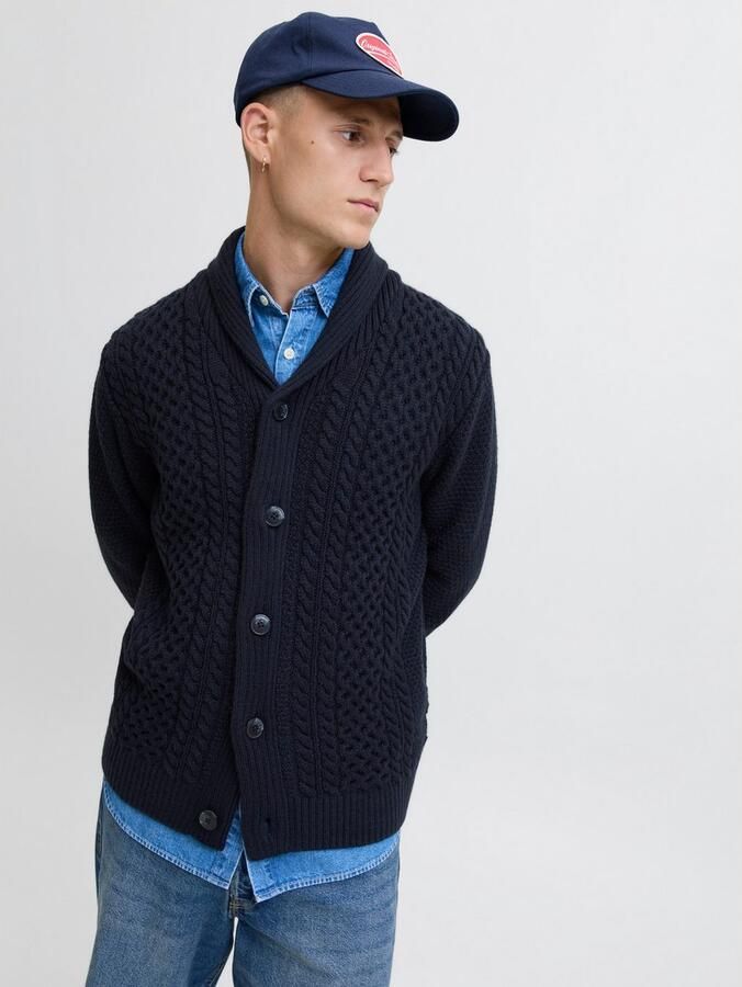 Jack & Jones Gebreide trui JJPAUL KNIT SHAWL CARDIGAN - Foto 5