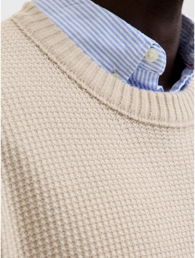 Jack & jones Gebreide pullover met ronde hals model 'ROY'