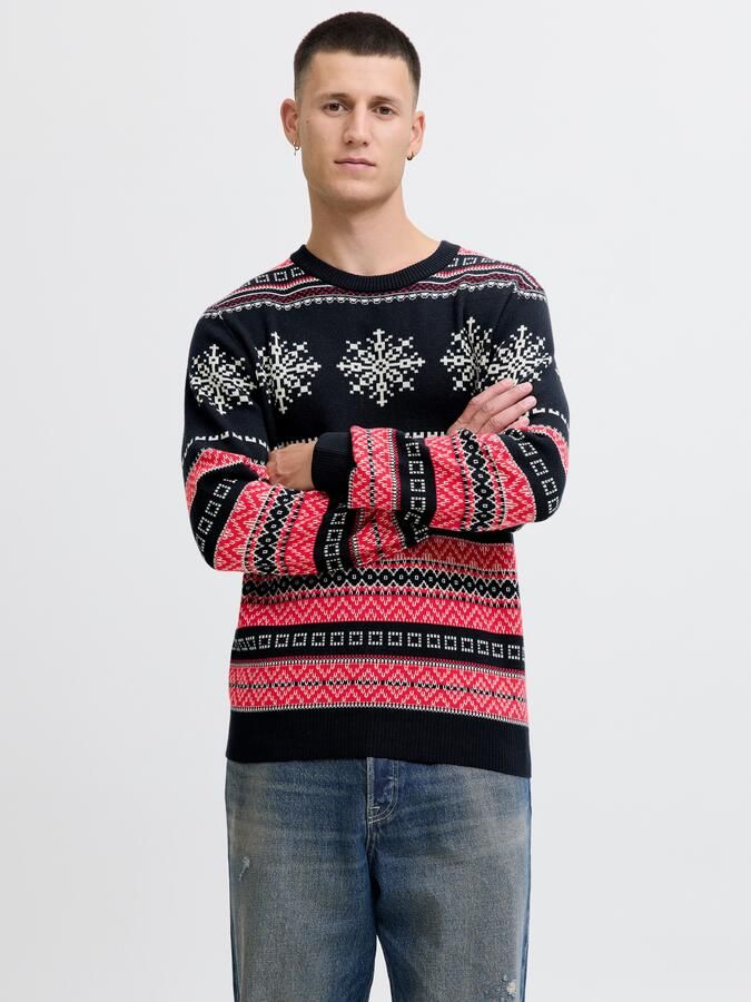 Jack & Jones Gebreide trui JJXMAS NOEL KNIT CREW NECK - Foto 6