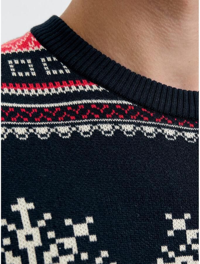 Jack & Jones Gebreide trui JJXMAS NOEL KNIT CREW NECK - Foto 3