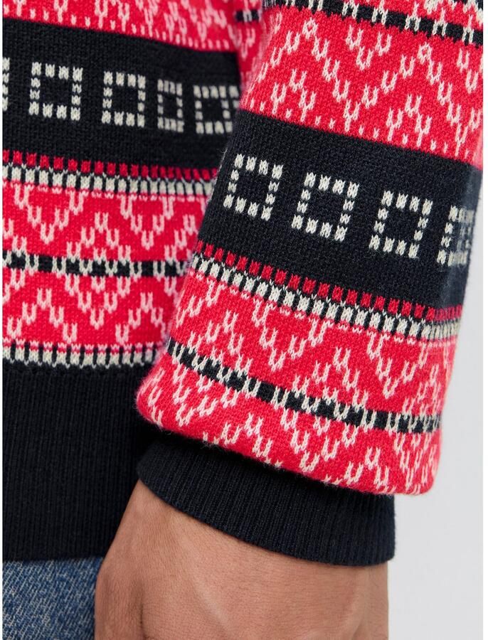 Jack & Jones Gebreide trui JJXMAS NOEL KNIT CREW NECK - Foto 2