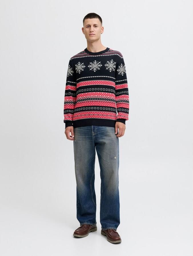 Jack & Jones Gebreide trui JJXMAS NOEL KNIT CREW NECK - Foto 5