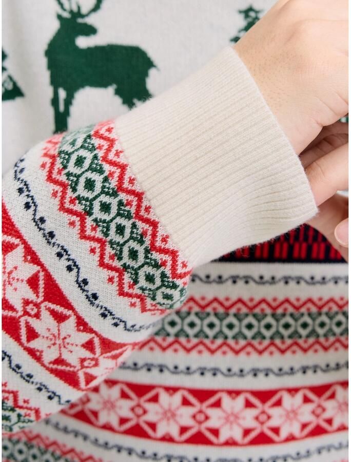 Jack & Jones Gebreide trui JJXMAS NOEL KNIT CREW NECK - Foto 3