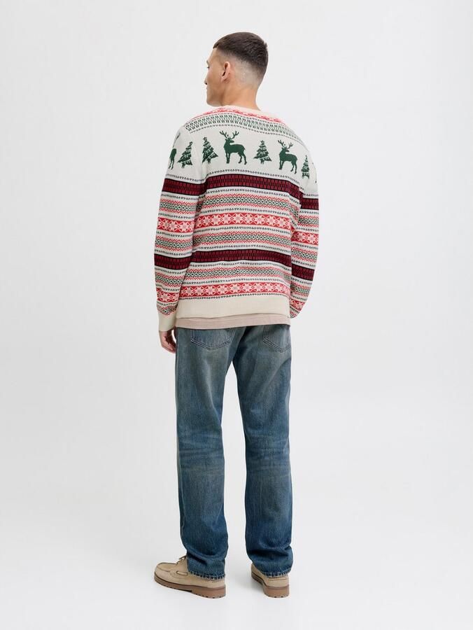 Jack & Jones Gebreide trui JJXMAS NOEL KNIT CREW NECK - Foto 4