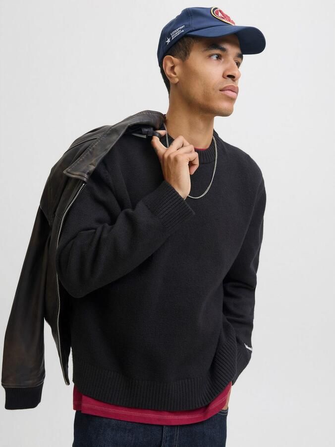 Jack & jones Gebreide pullover met labelstitching model 'NORREBRO' - Foto 4
