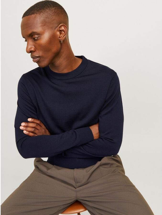 Jack & Jones Premium Gebreide pullover met opstaande kraag model 'MILANO' - Foto 4