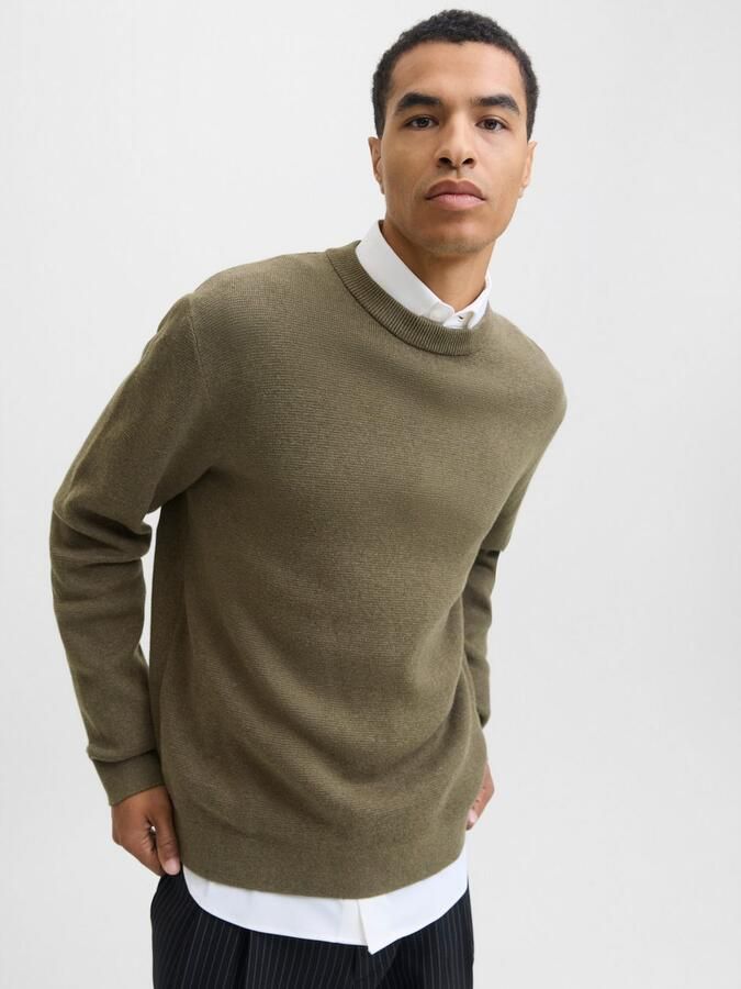 Jack & Jones Premium Gebreide pullover met ronde hals model 'MILANO' - Foto 6