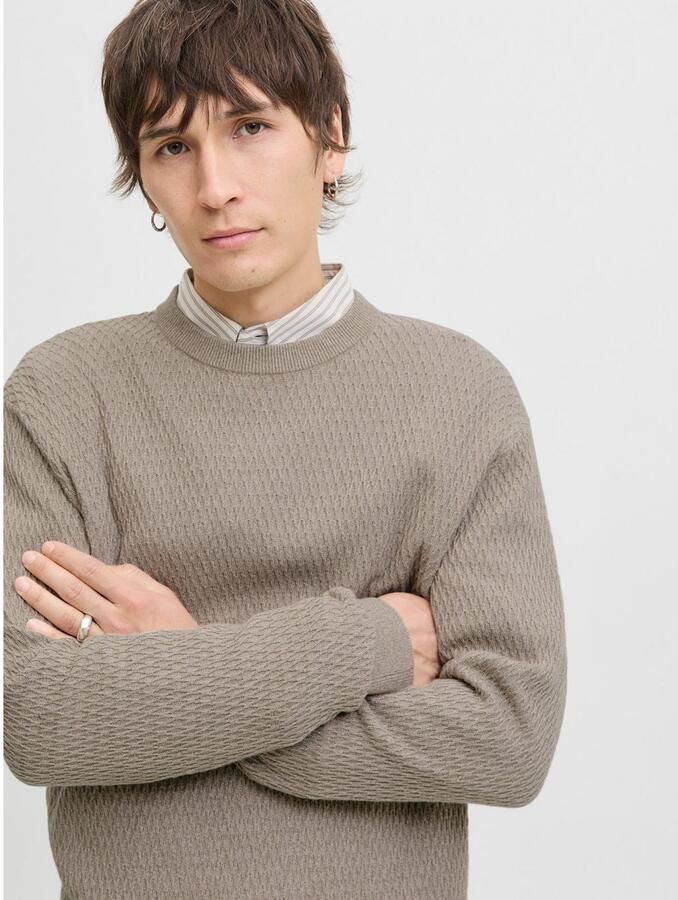 Jack & Jones Premium Gebreide pullover met ronde hals model 'REAGAN' - Foto 3