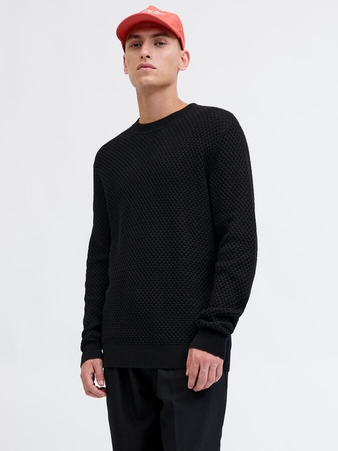 Jack & Jones Premium Gebreide pullover met structuurmotief model 'BARKLEY' - Foto 3