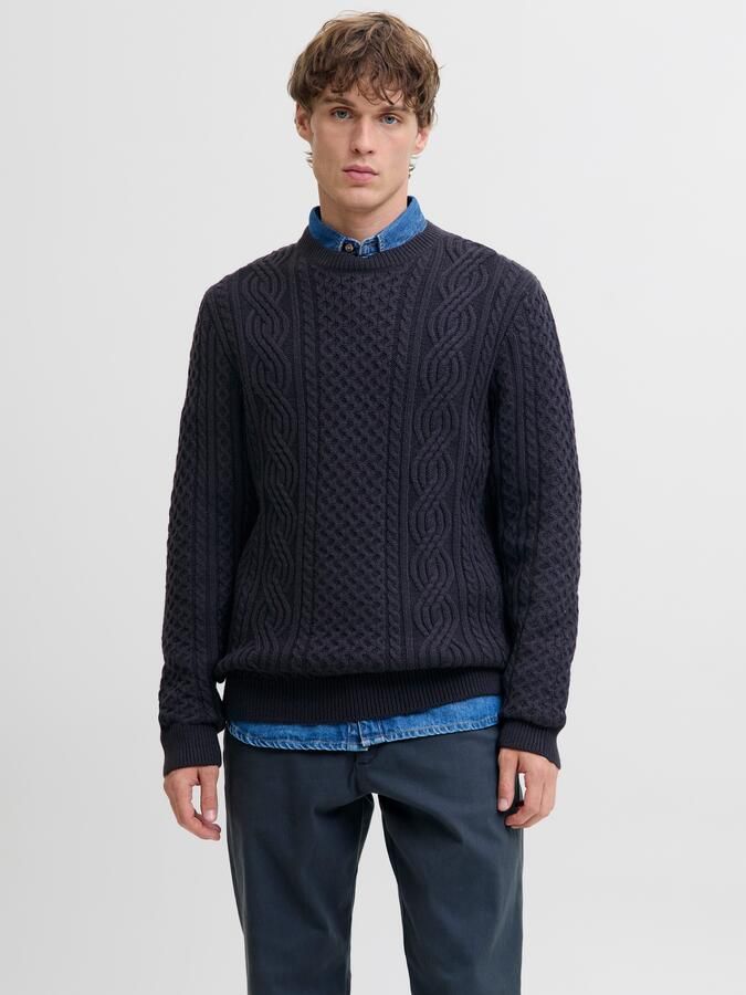 Jack & Jones Premium Gebreide pullover met ribboorden model 'BLUSEAN' - Foto 7
