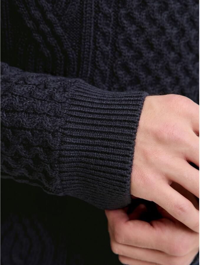 Jack & Jones Premium Gebreide pullover met ribboorden model 'BLUSEAN' - Foto 3