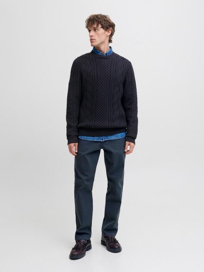 Jack & Jones Premium Gebreide pullover met ribboorden model 'BLUSEAN' - Foto 6