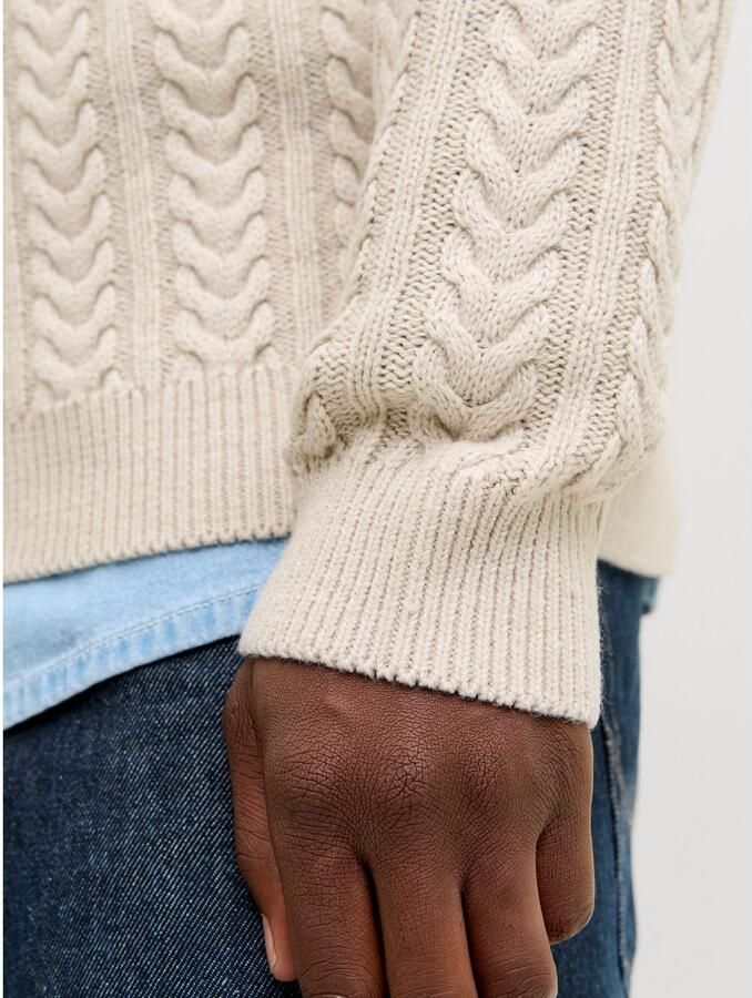 Jack & Jones Gebreide trui JPRBLUSEAN KNIT CABLE SHAWL NECK - Foto 4