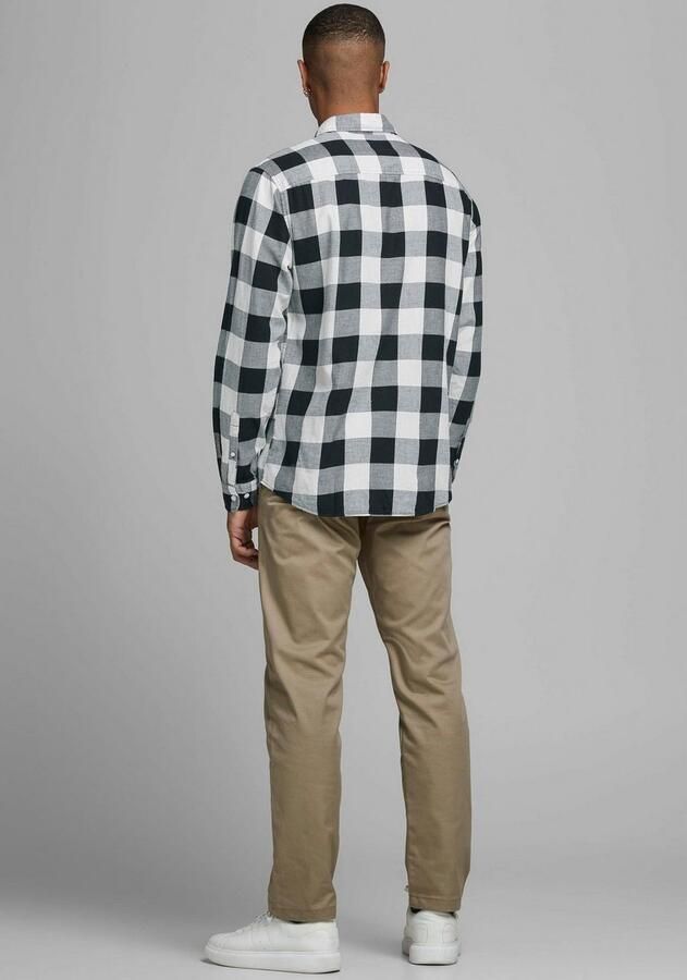 Jack & jones Regular fit vrijetijdsoverhemd van twill model 'Gingham' - Foto 4