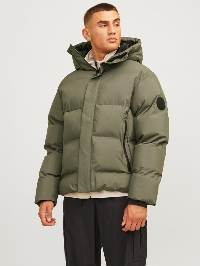 Jack & jones Heren Gewatteerde Jas met Capuchon Brown Heren - Foto 6