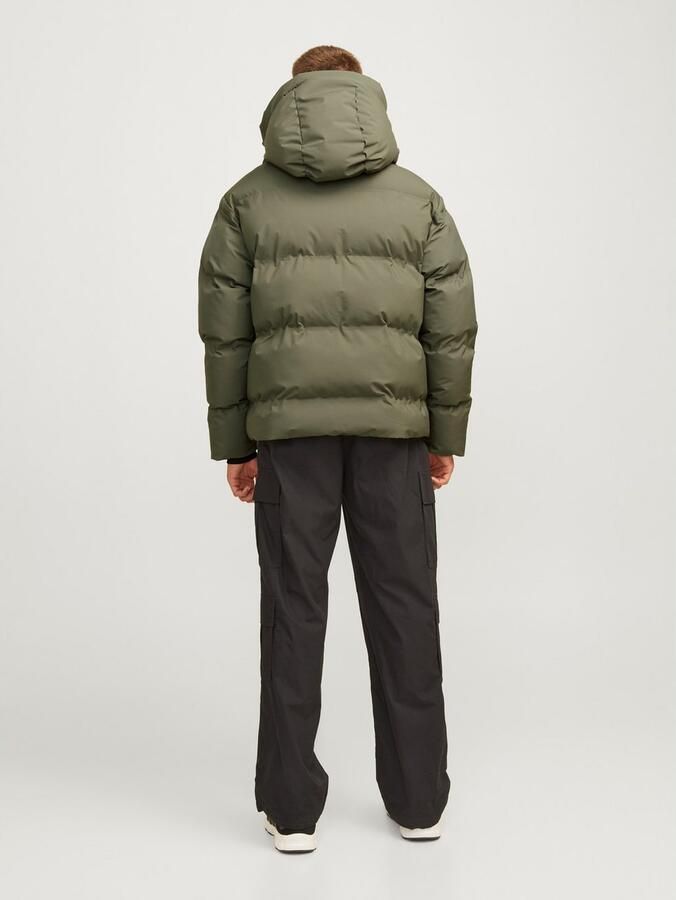 Jack & jones Heren Gewatteerde Jas met Capuchon Brown Heren - Foto 4