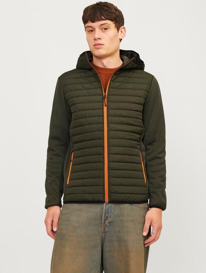 Jack & Jones Gewatteerde jas JJEMULTI met capuchon en voering effen modieus regular fit polyester - Foto 7