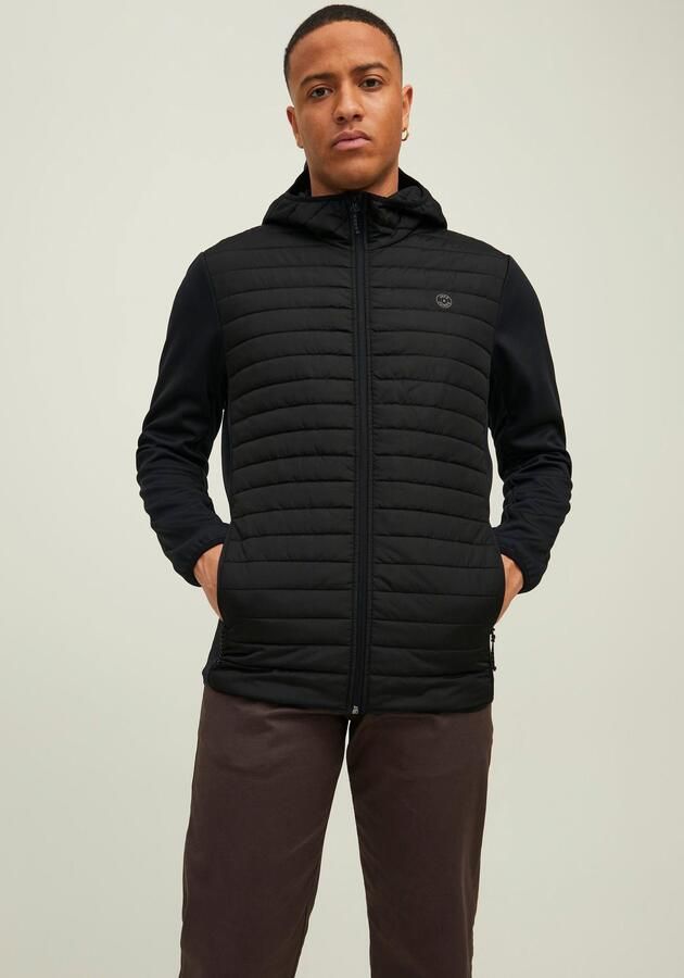 Jack & Jones Gewatteerde jas JJEMULTI met capuchon en voering effen modieus regular fit polyester - Foto 9