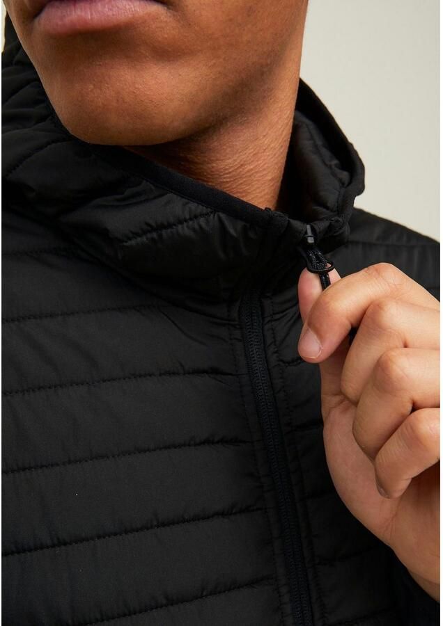 Jack & Jones Gewatteerde jas JJEMULTI met capuchon en voering effen modieus regular fit polyester - Foto 5