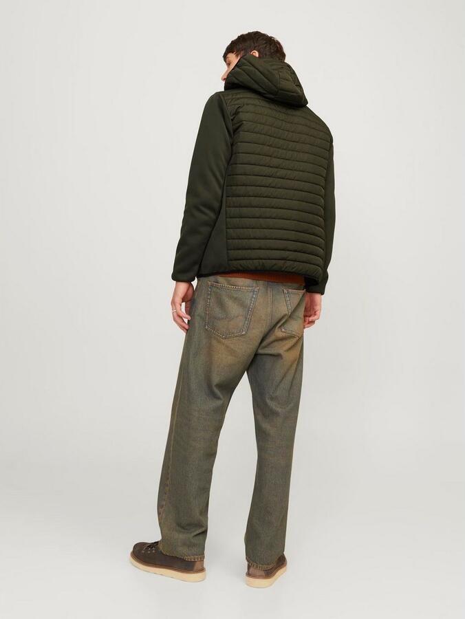 Jack & Jones Gewatteerde jas JJEMULTI met capuchon en voering effen modieus regular fit polyester - Foto 6