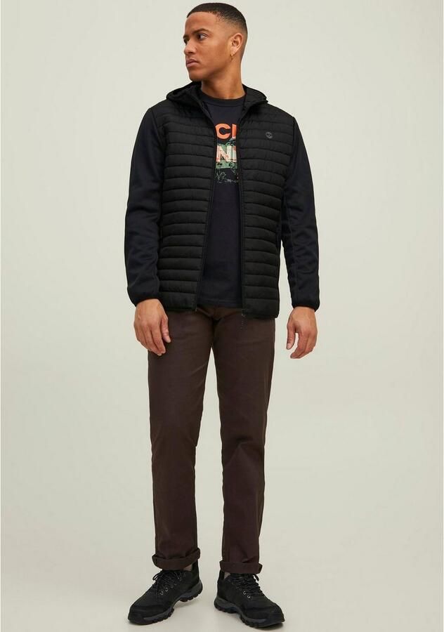 Jack & Jones Gewatteerde jas JJEMULTI met capuchon en voering effen modieus regular fit polyester - Foto 8