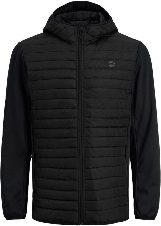 Jack & Jones Gewatteerde jas JJEMULTI met capuchon en voering effen modieus regular fit polyester - Foto 3