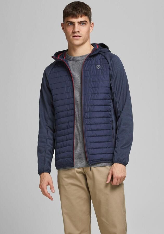 Jack & Jones Gewatteerde jas JJEMULTI met capuchon en voering effen modieus regular fit polyester - Foto 7